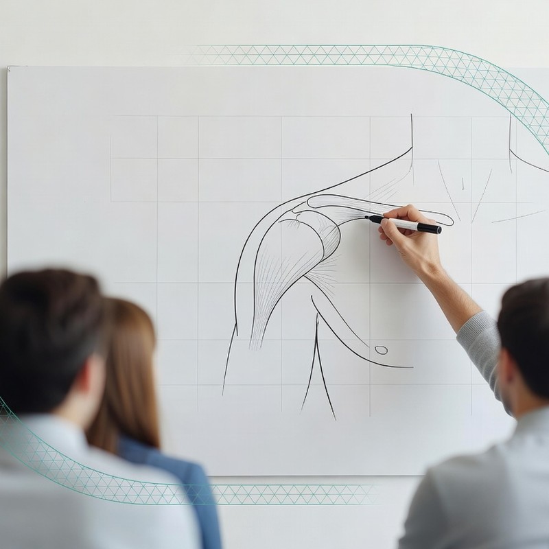 Maestra impartiendo Curso de Mesoterapia Homeopática